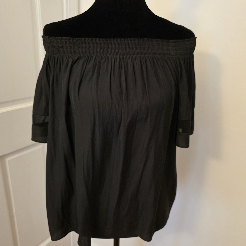 Ramy Brook Black Off-the-Shoulder Blouse